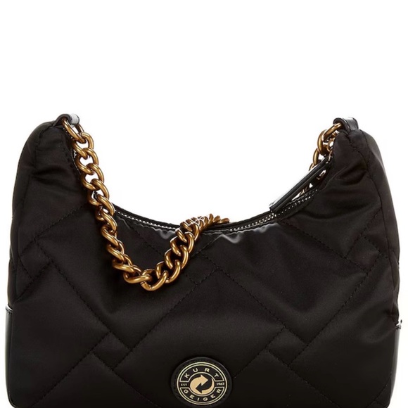 Kurt Geiger Black Quilted Shoulder Bag with Gold Chain and Raven 🐦‍⬛ - Picture 2 of 14